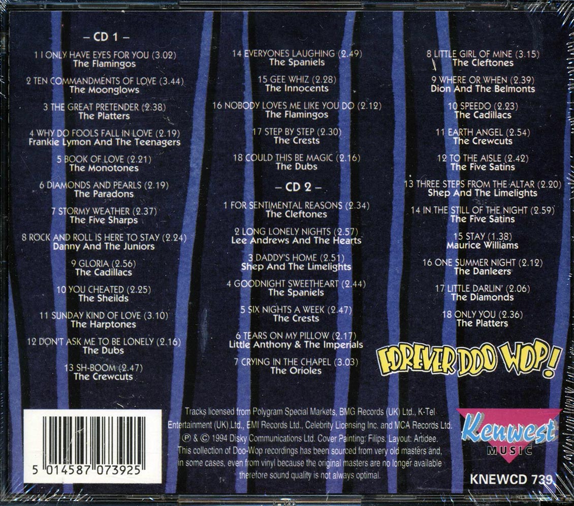 The Flamingos, The Moonglows, The Platters, Etc. - Forever Doo Wop Volume 2 (36 tracks) (2xCD)