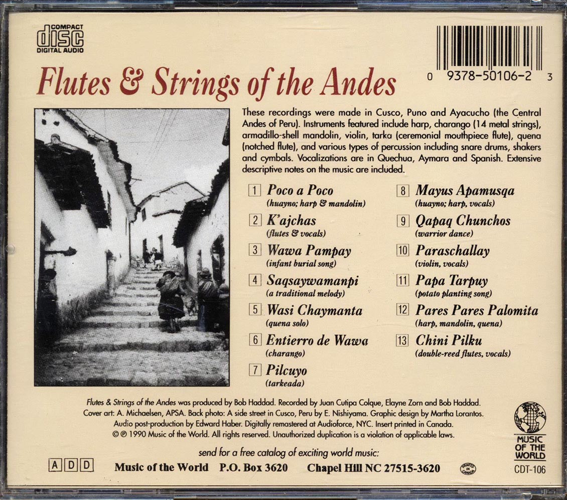 Various - Flutes & Strings Of The Andes