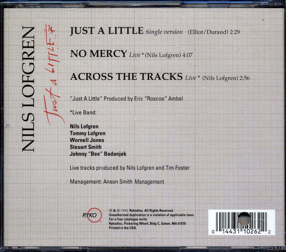 Nils Lofgren - Just A Little (marked/ltd stock)