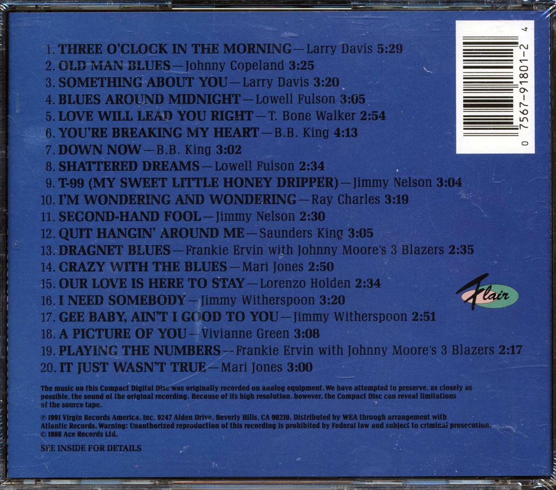 Lowell Fulson, Jimmy Nelson, Ray Charles, Etc. - Blues Around Midnight