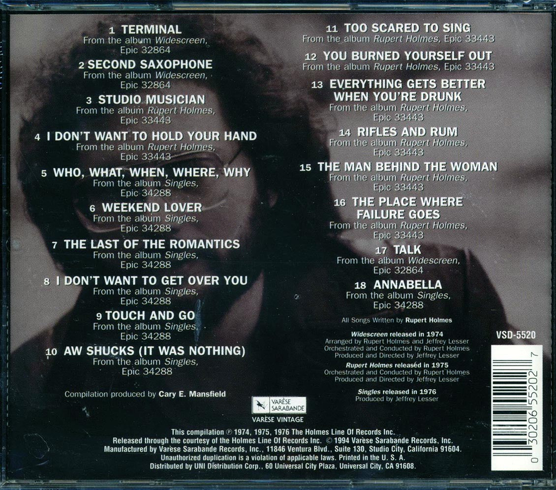 Rupert Holmes - The Epoch Collection