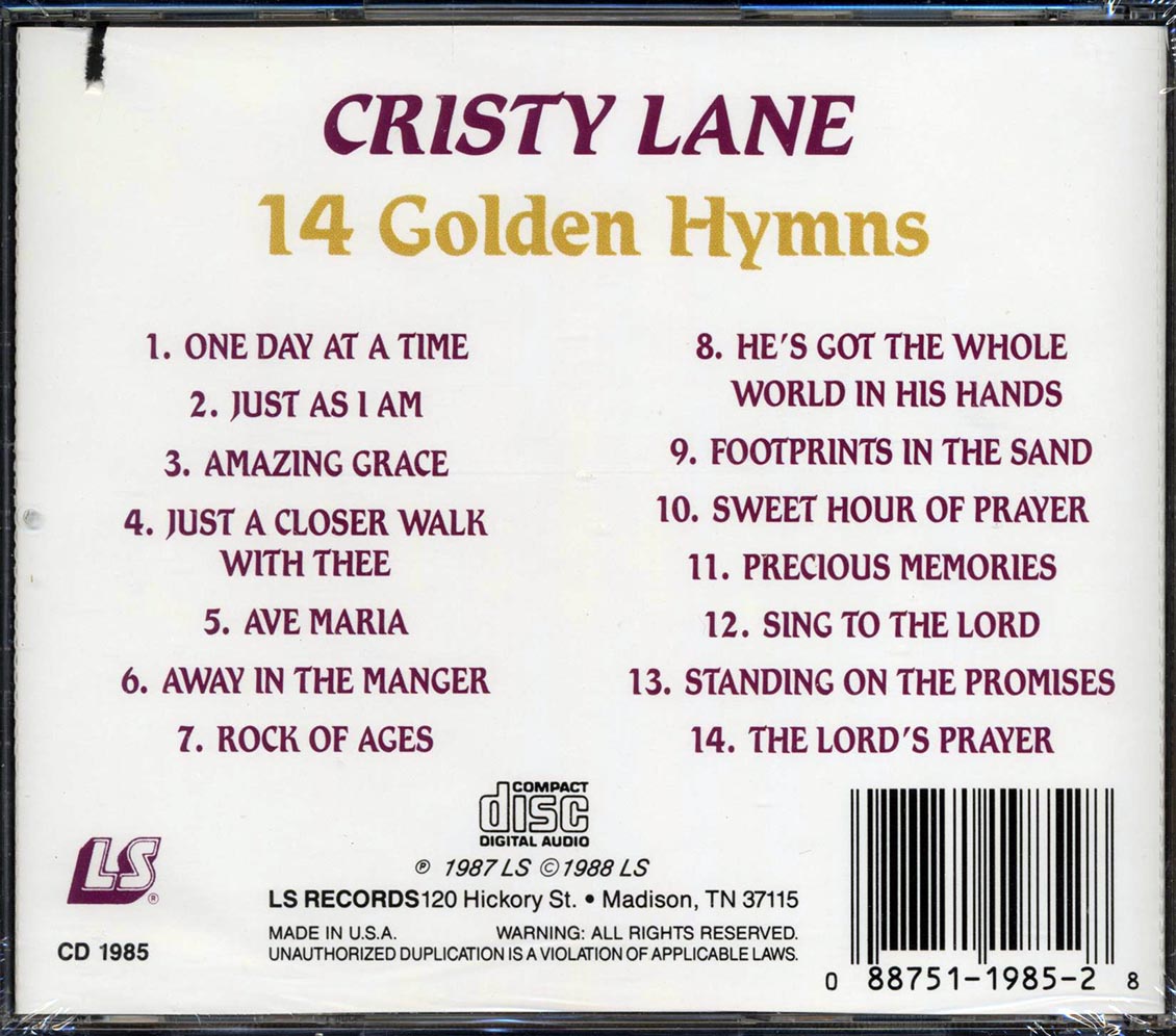 Cristy Lane - 14 Golden Hymns
