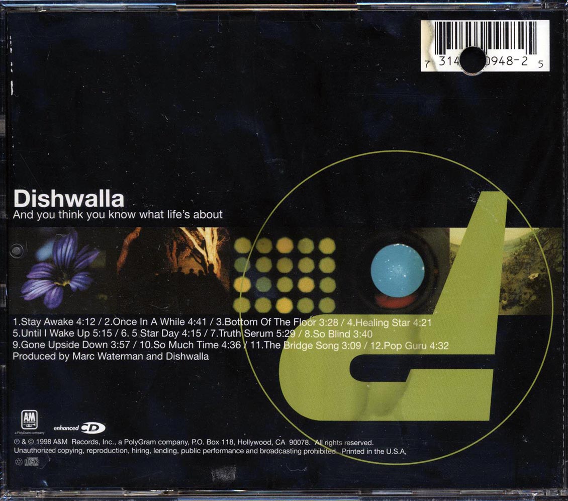 Dishwalla - And You Think You Know What Life's About (marked/ltd stock)