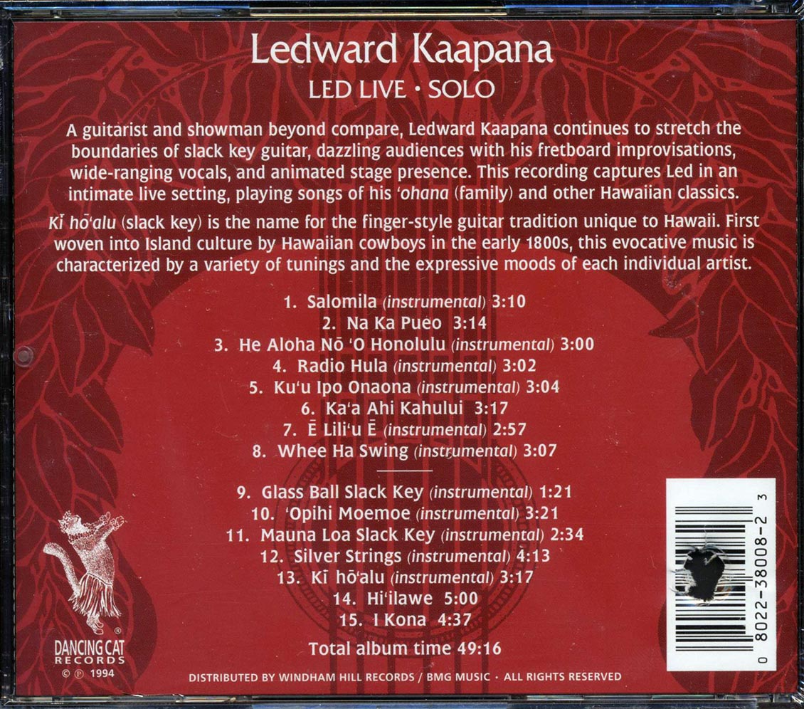 Ledward Kaapana - LED Live: Solo (marked/ltd stock)