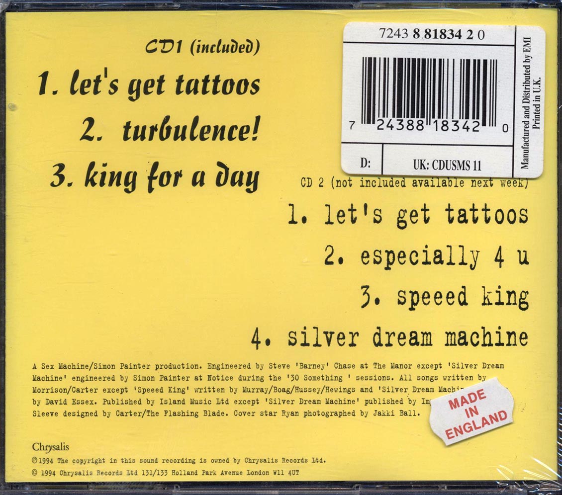 Carter The Unstoppable Sex Machine - Let's Get Tattoos