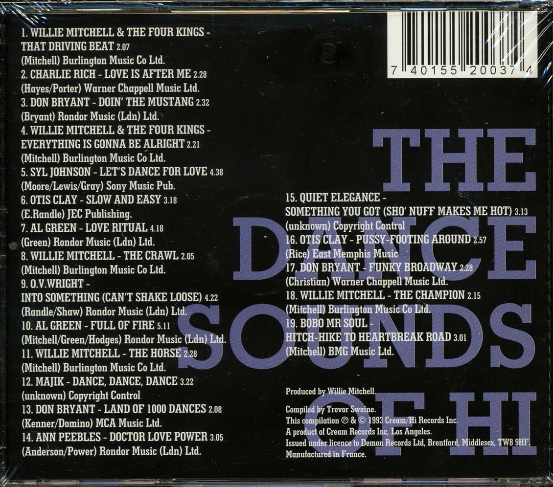 Charlie Rich, Don Bryant, Otis Clay, Al Green, Etc. - The Dance Sounds Of Hi Records