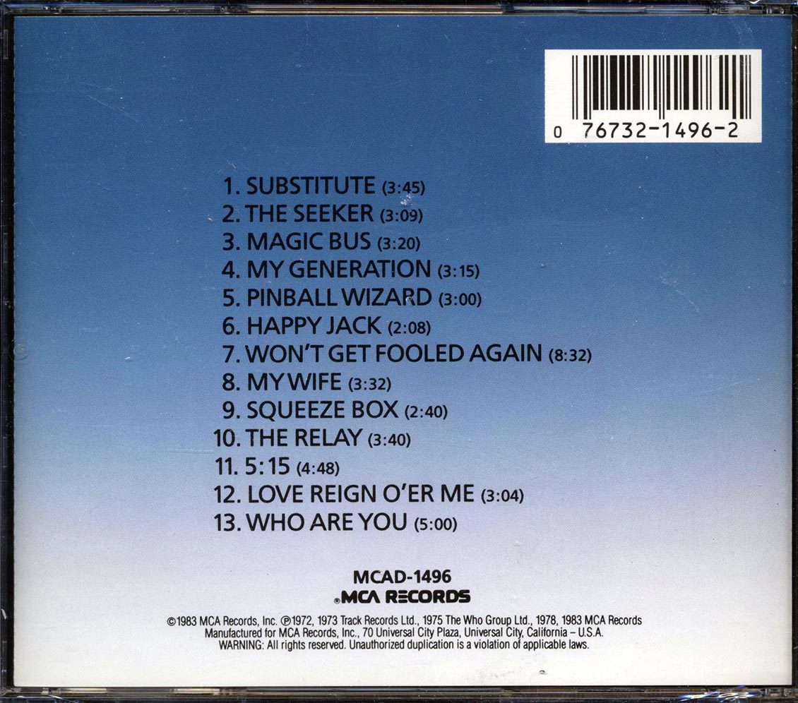 The Who - Who's Greatest Hits