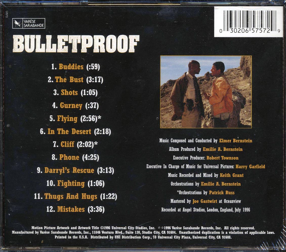 Elmer Bernstein - Bulletproof: Original Motion Picture Score