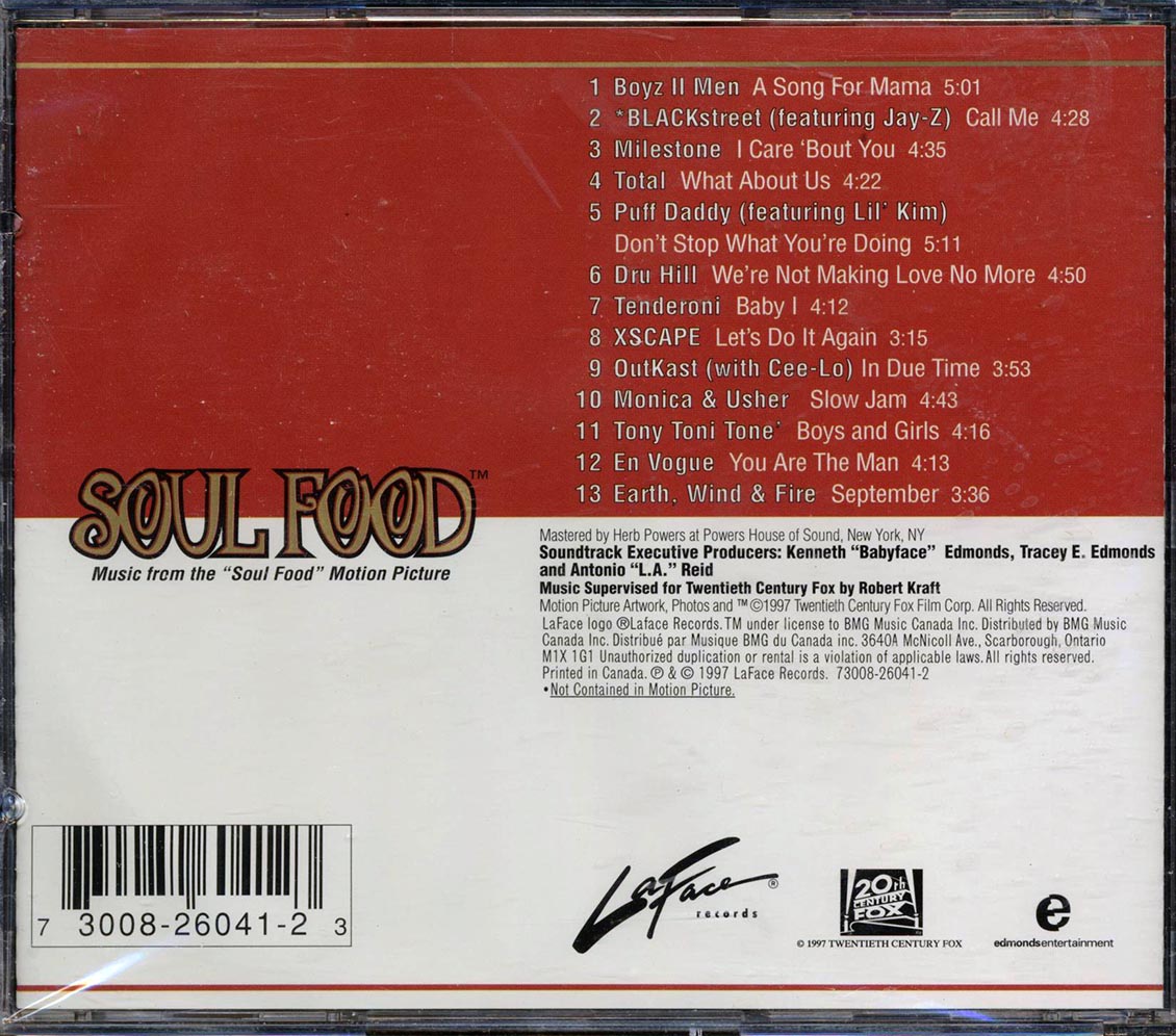 Boyz II Men, Blackstreet, Puff Daddy, Milestone, Etc. - Soul Food Soundtrack