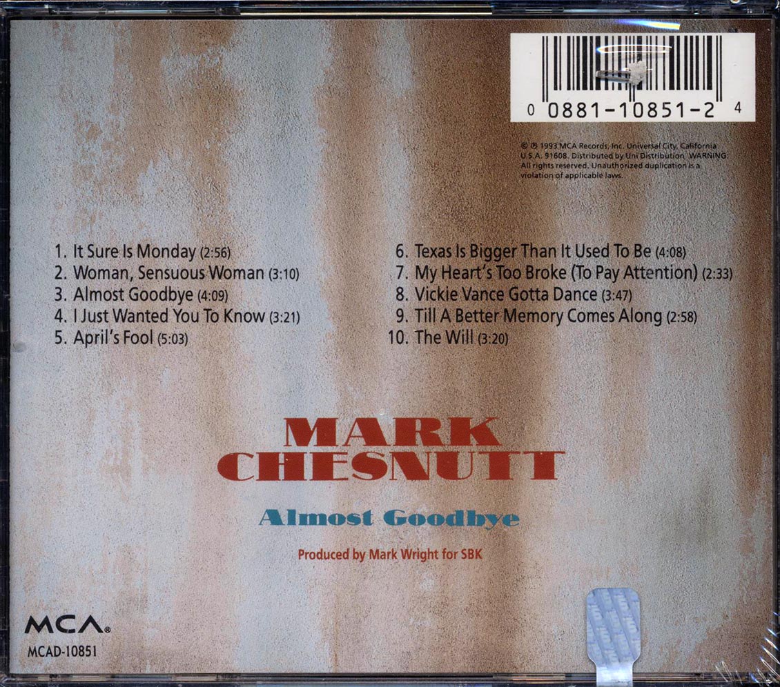 Mark Chesnutt - Almost Goodbye