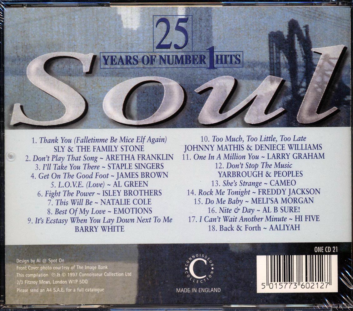 Aretha Franklin, Al Green, Sly & The Family Stone, The Isley Brothers, Etc. - 25 Years Of Number 1 Hits: Soul