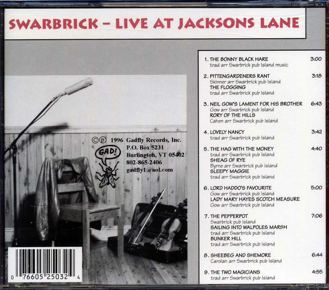 Swarbrick - Live At Jacksons Lane