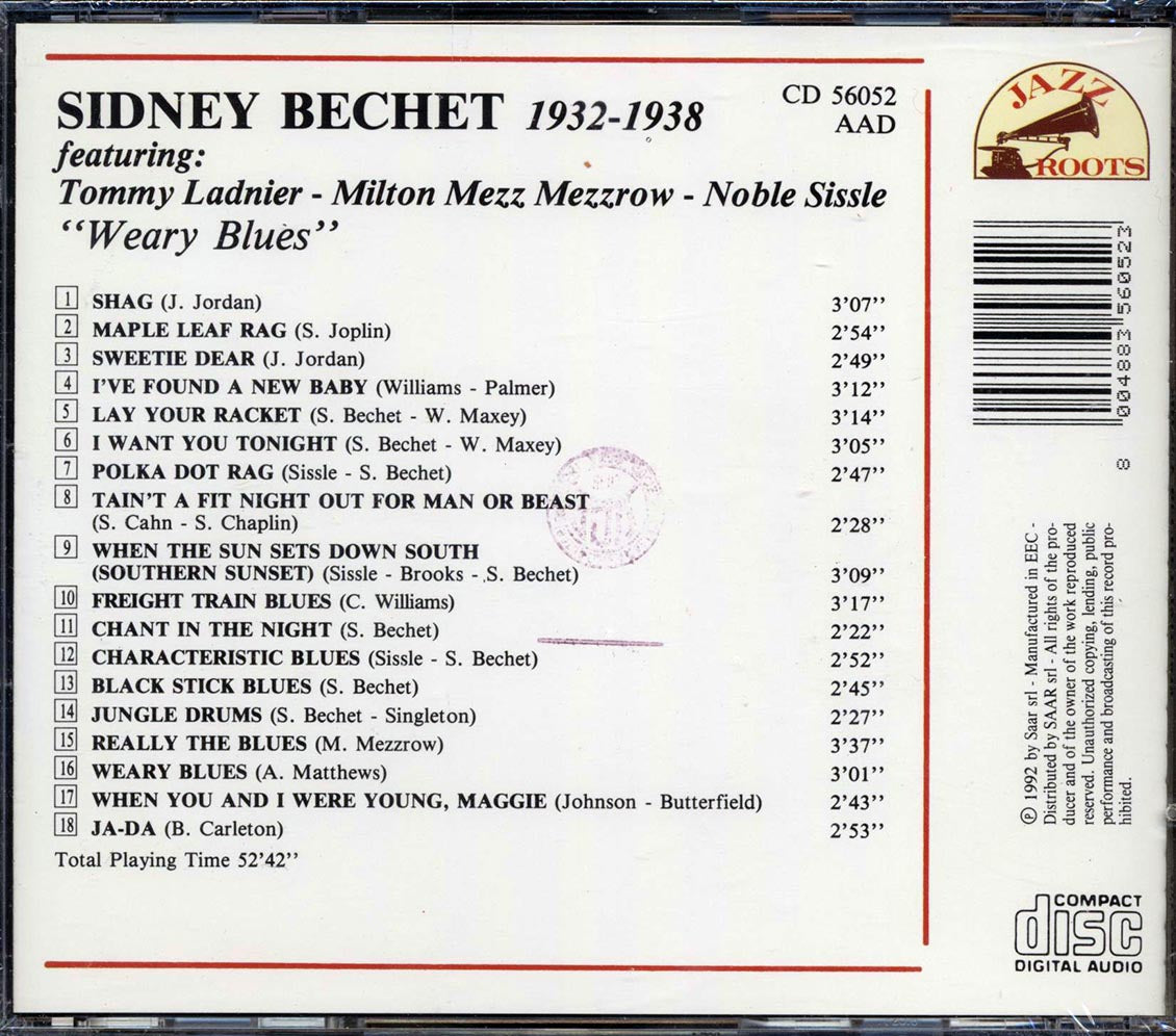 Sidney Bechet - Weary Blues