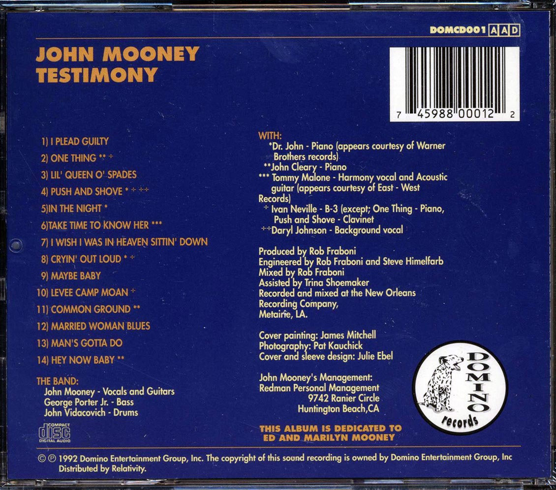 John Mooney - Testimony