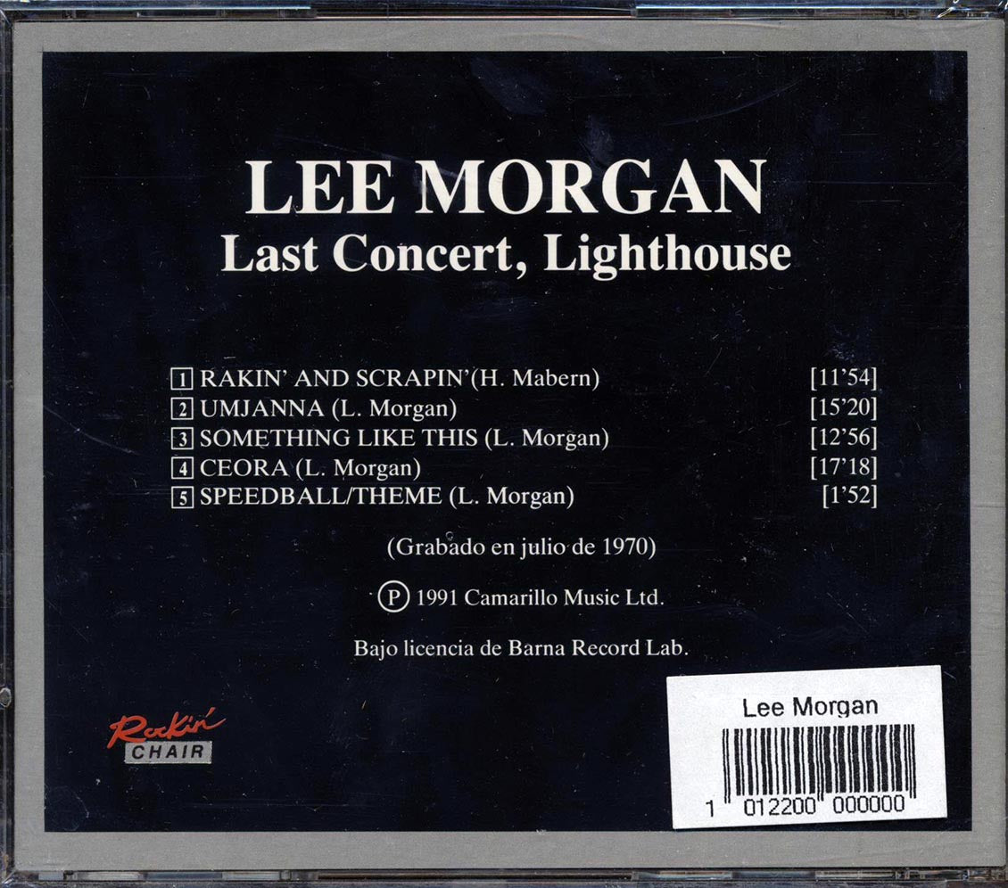 Lee Morgan - Last Concert, Lighthouse