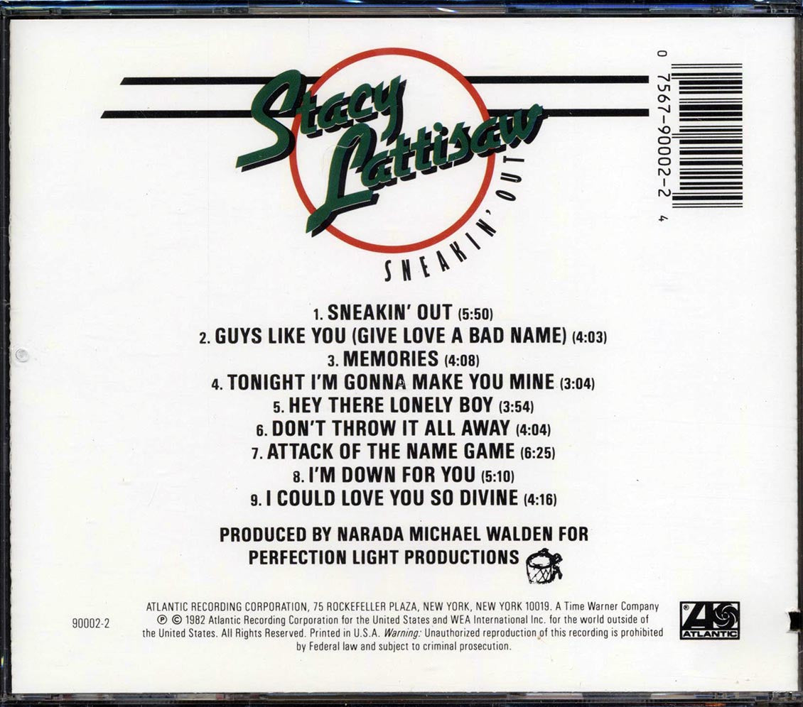 Stacy Lattisaw - Sneakin' Out (marked/ltd stock)