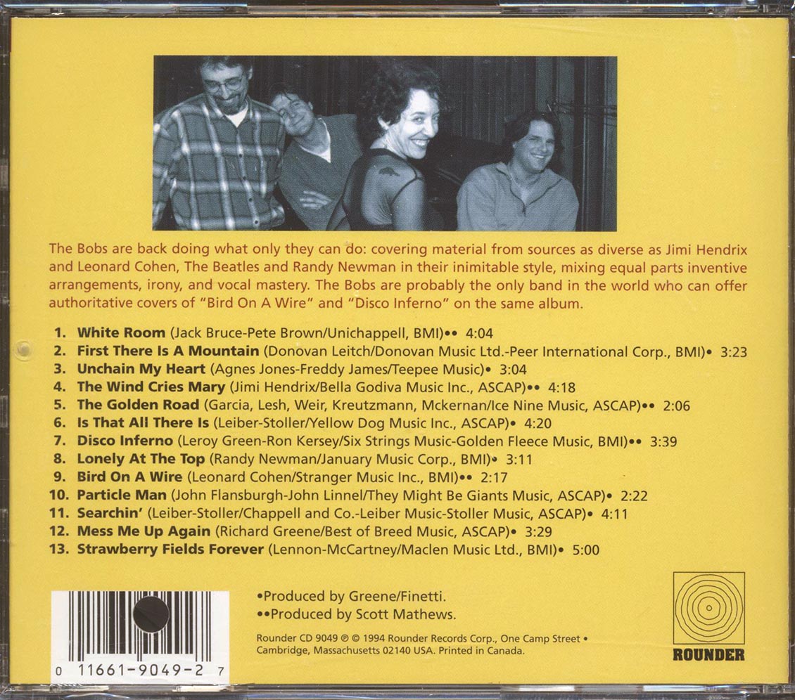 The Bobs - Cover The Songs Of Ray Chalres, Cream, Randy Newman, Grateful Dead, Etc. (marked/ltd stock)