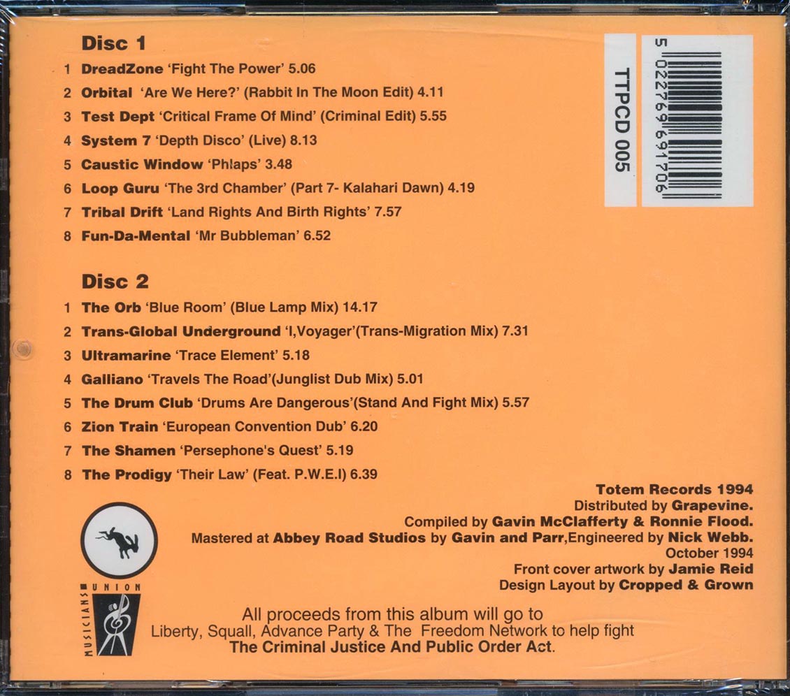 Dreadzone, Orbital, Test Dept, Etc. - Taking Liberties