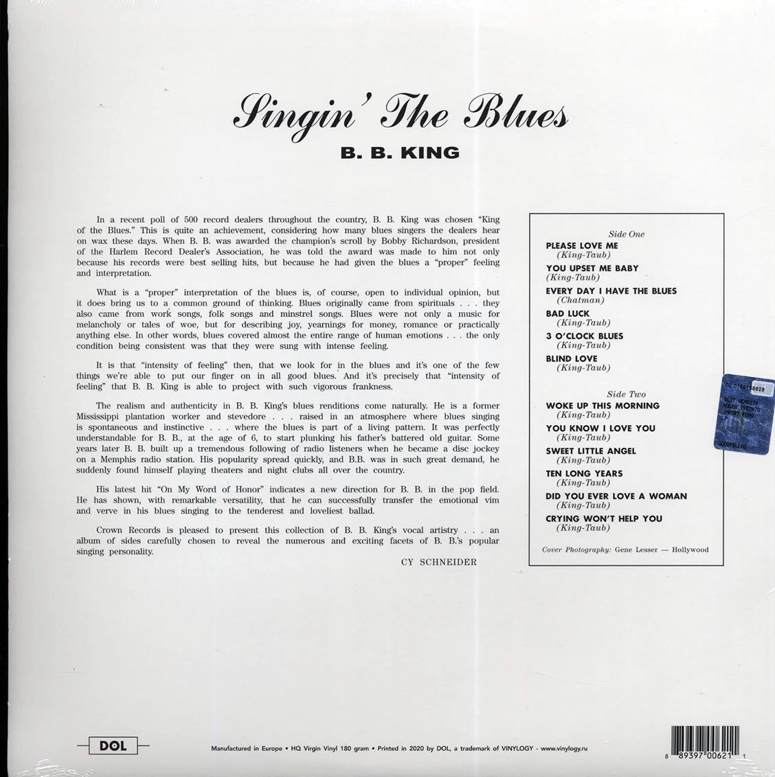 BB King - Singin' The Blues (180g) (red vinyl)