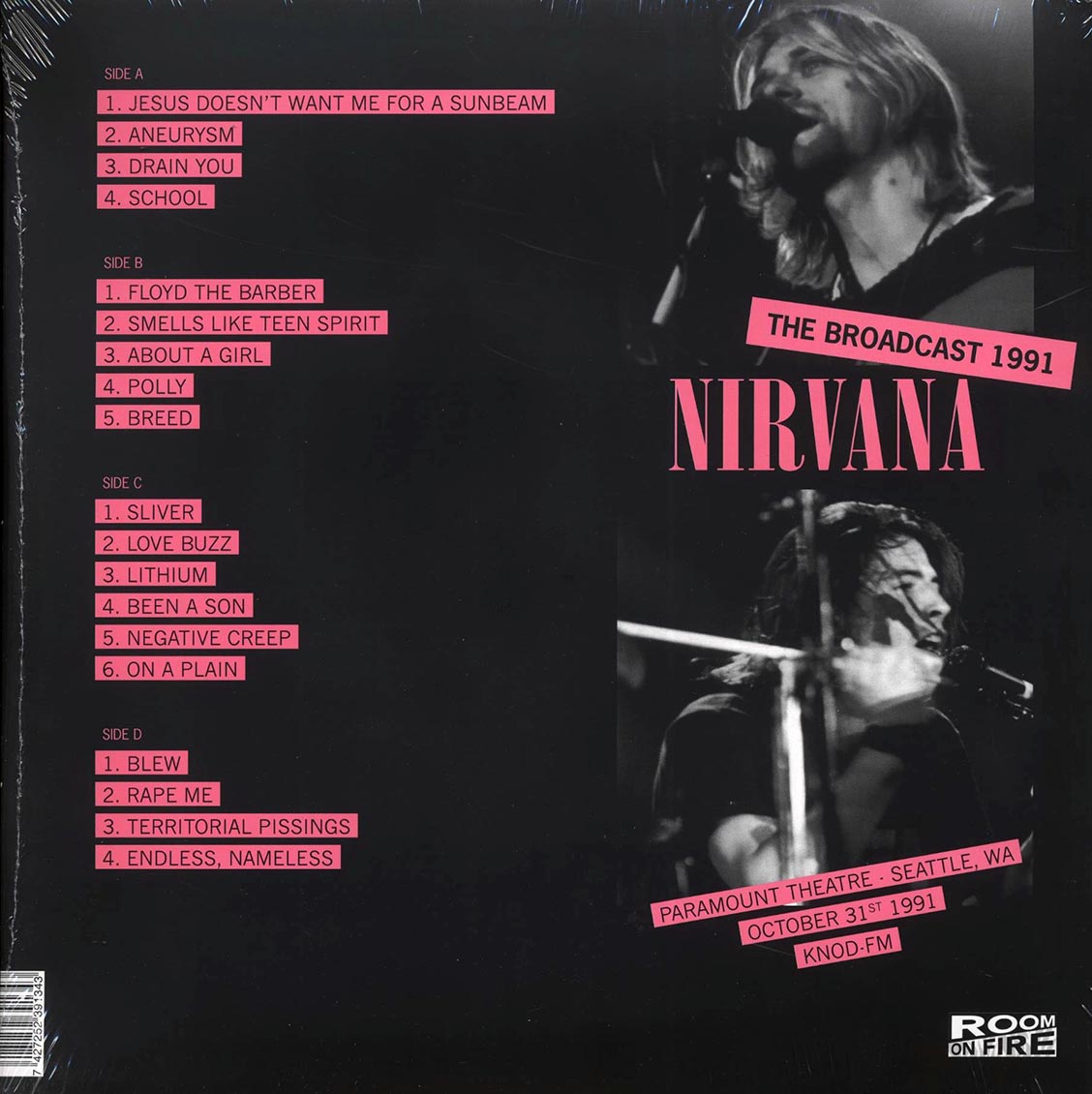 Nirvana - Paramount Theatre Seattle: The Broadcast 1991 October 31st (2xLP)