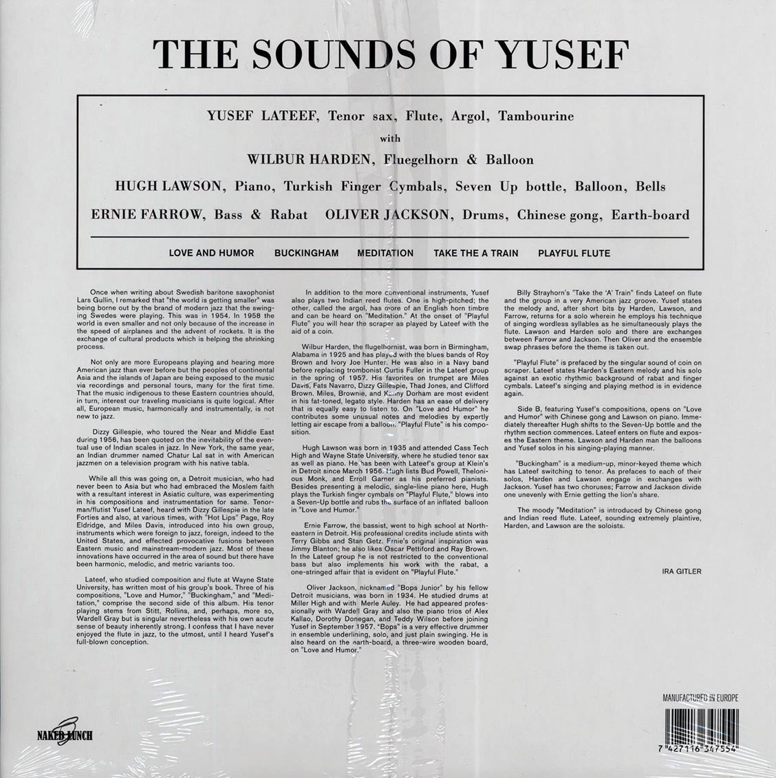 The Yusef Lateef Quintet - The Sounds Of Yusef