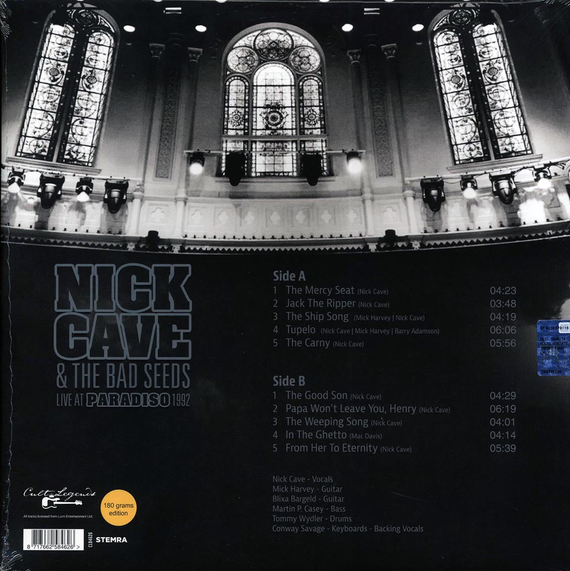 Nick Cave & The Bad Seeds - Live At Paradiso 1992: Amsterdam June 2 & 3