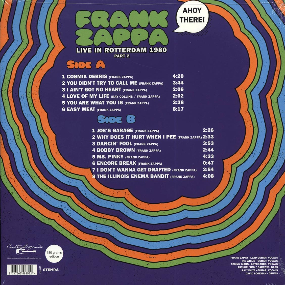 Frank Zappa - Ahoy There Part 2: Live In Rotterdam 1980:  Ahoy, Rotterdam, March 24th