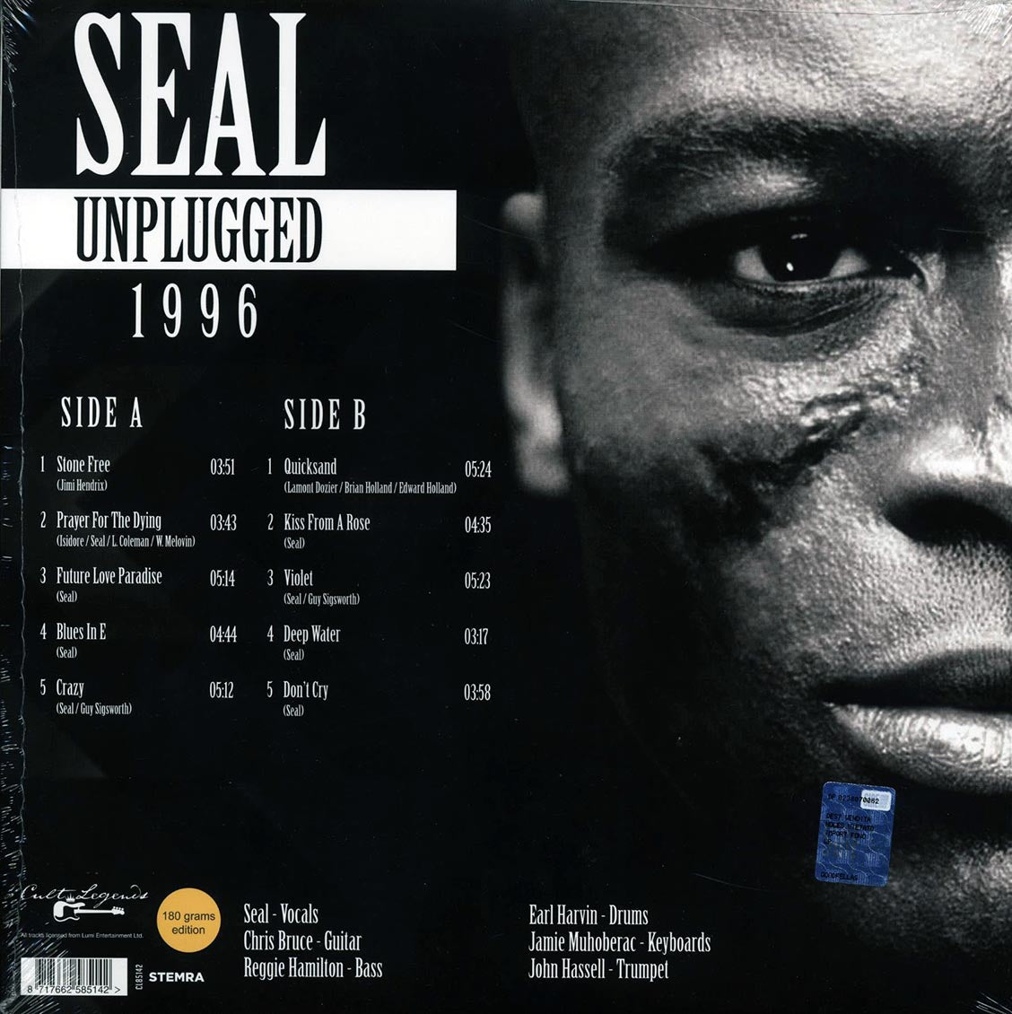 Seal - Unplugged 1996: Live On MTV Unplugged, Brooklyn Academy Of Music, April 9th
