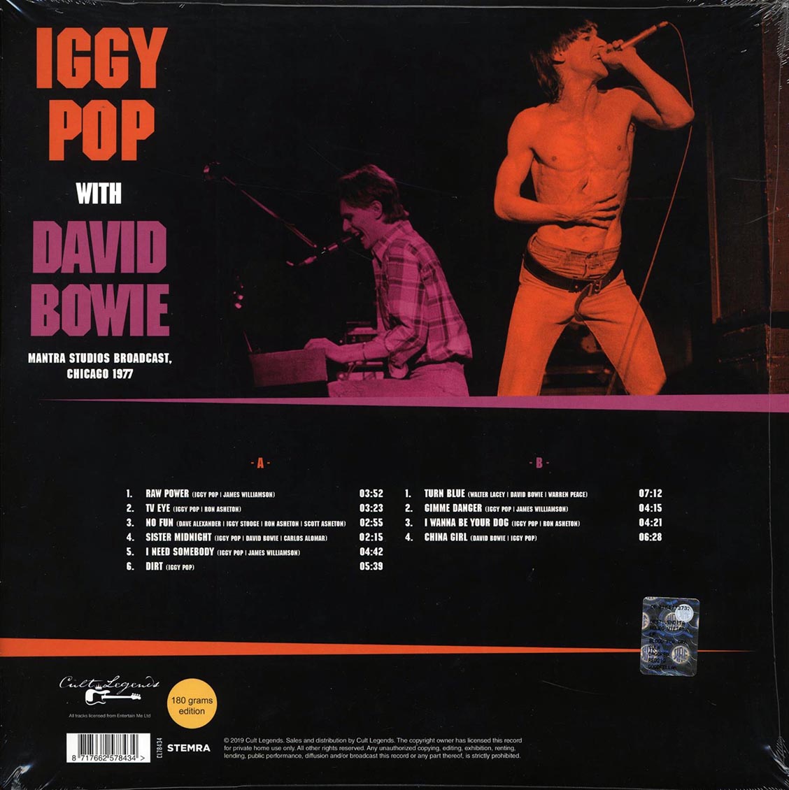 Iggy Pop, David Bowie - Mantra Studios Broadcast, Chicago 1977