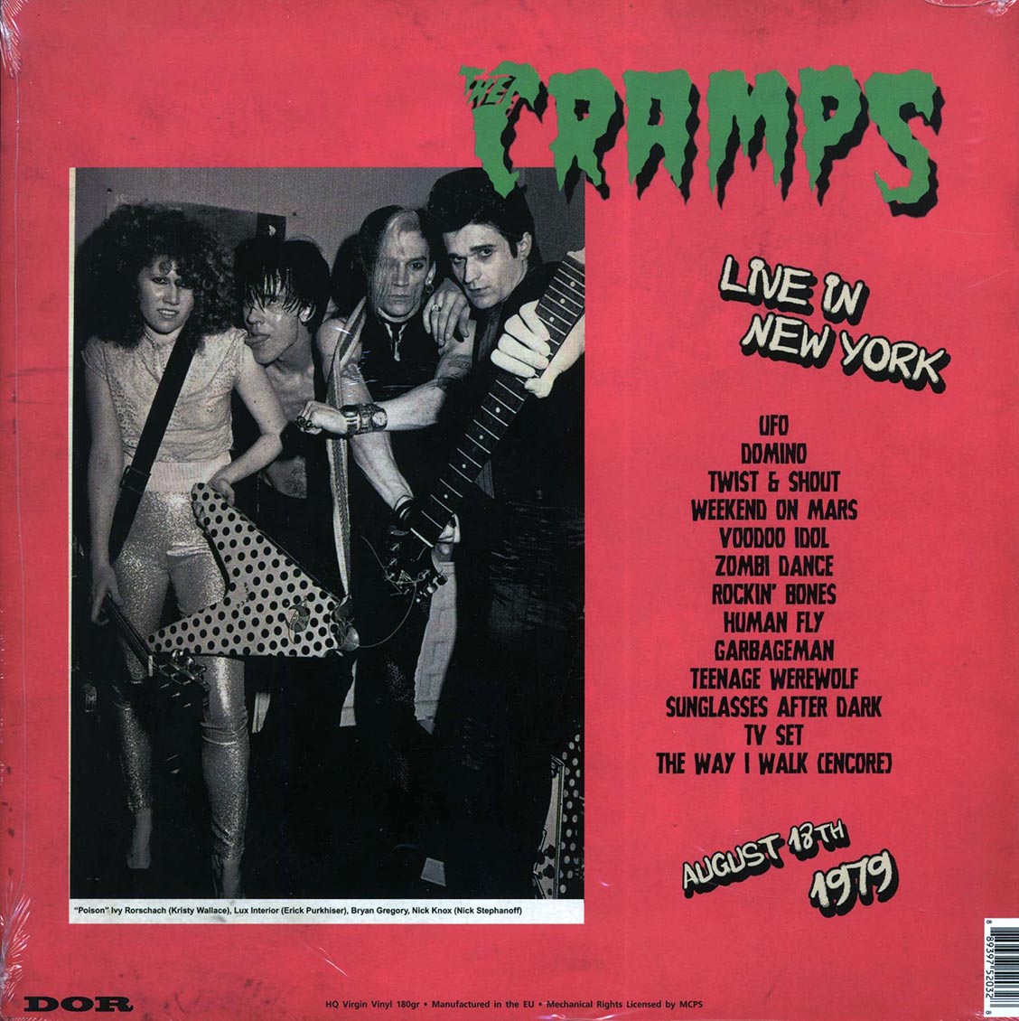 The Cramps - New York Live 1979: Club 57 Irving Plaza, August 18th (180g) (orange vinyl)