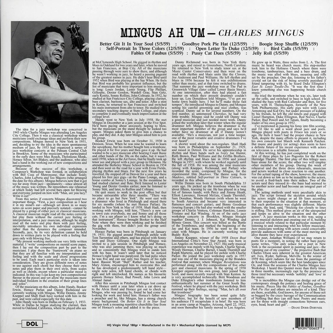 Charles Mingus - Mingus Ah Um (180g) (blue vinyl)