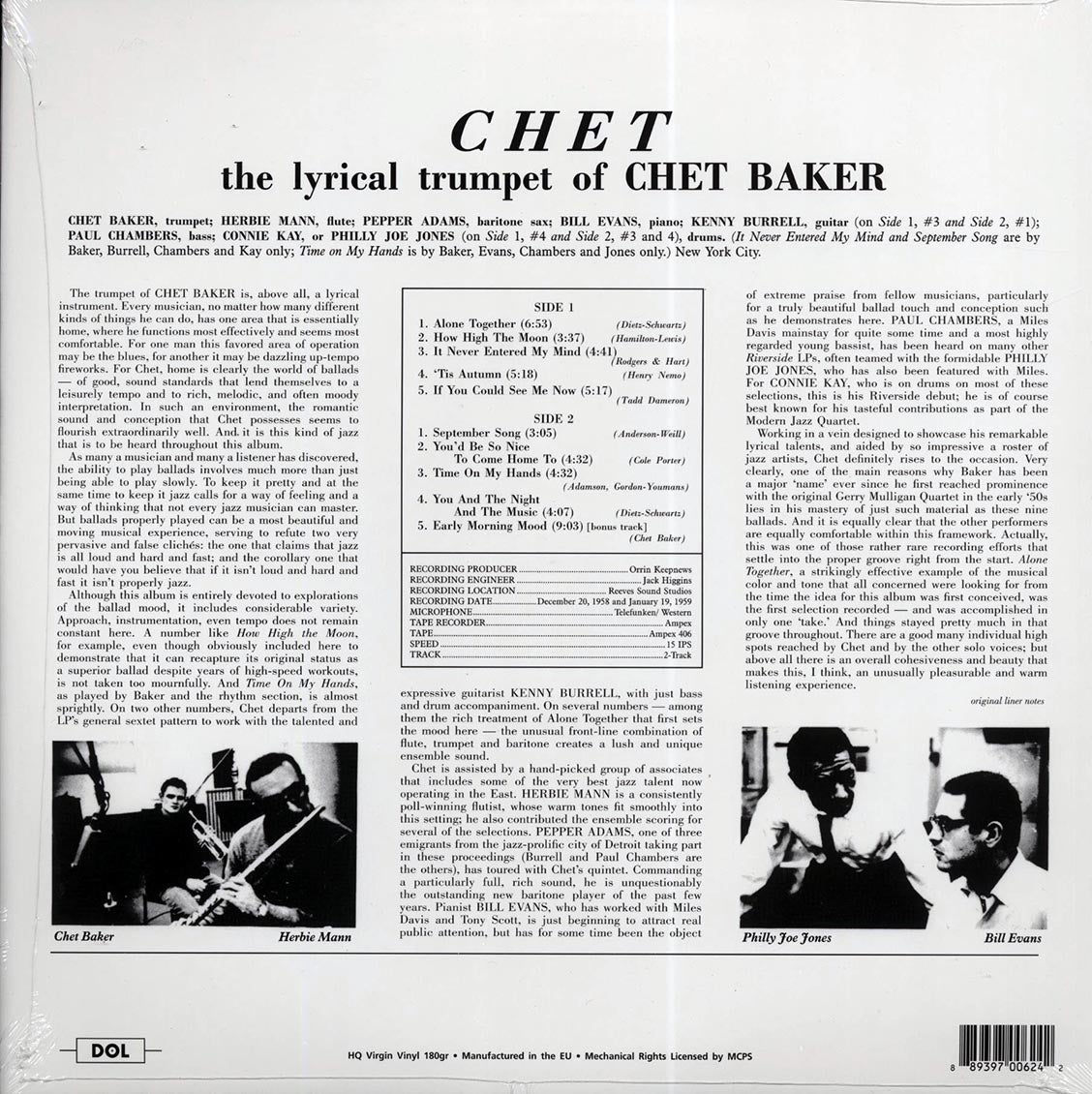 Chet Baker - Chet (180g) (gold vinyl)