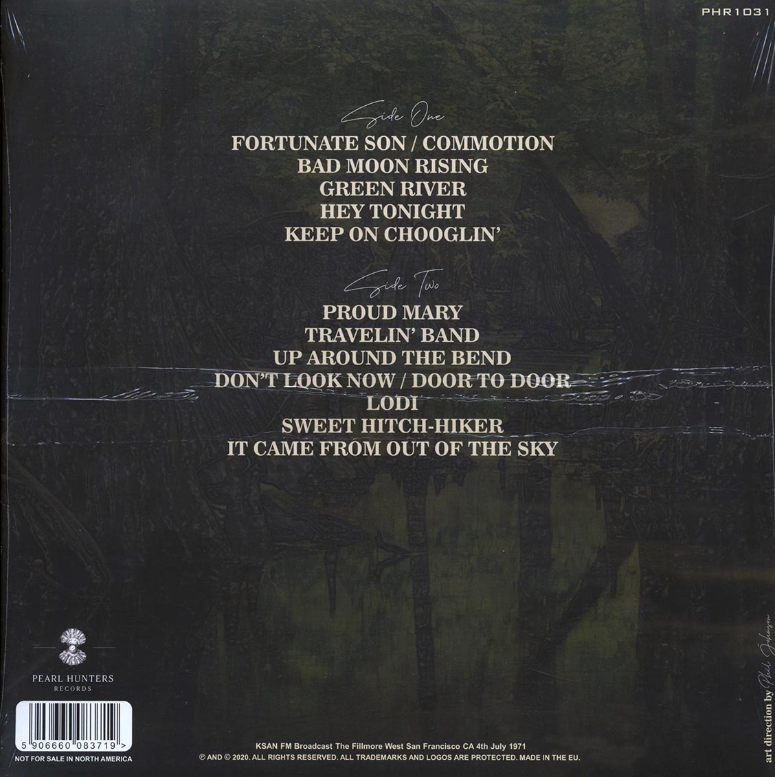 Creedence Clearwater Revival - Swamp Rockin': Live Radio Broadcast, KSAN FM, The Fillmore West, San Francisco, July 4th, 1971 (green vinyl)