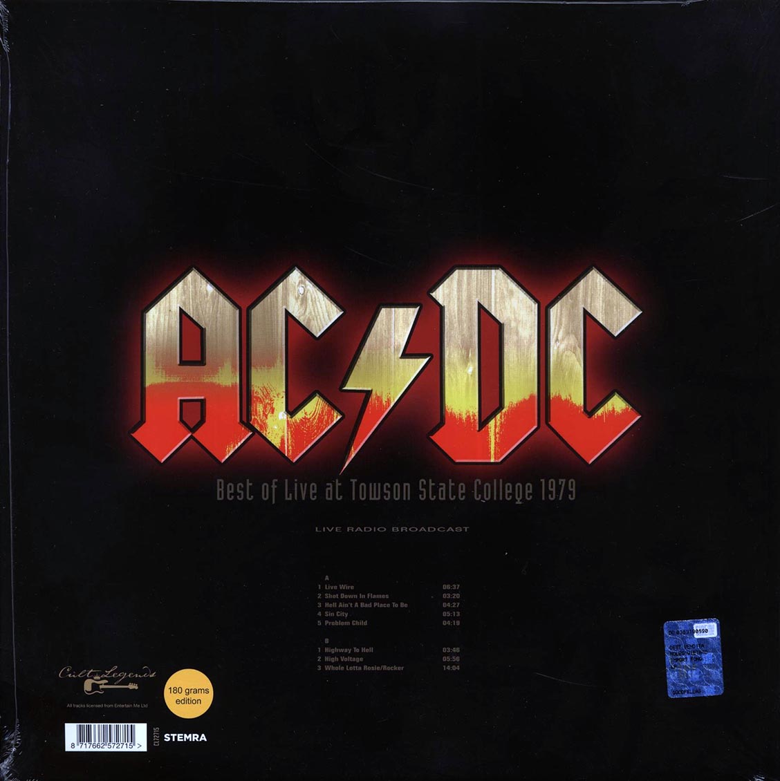 AC/DC - Best Of Live At Towson State College 1979, Maryland, October 16th
