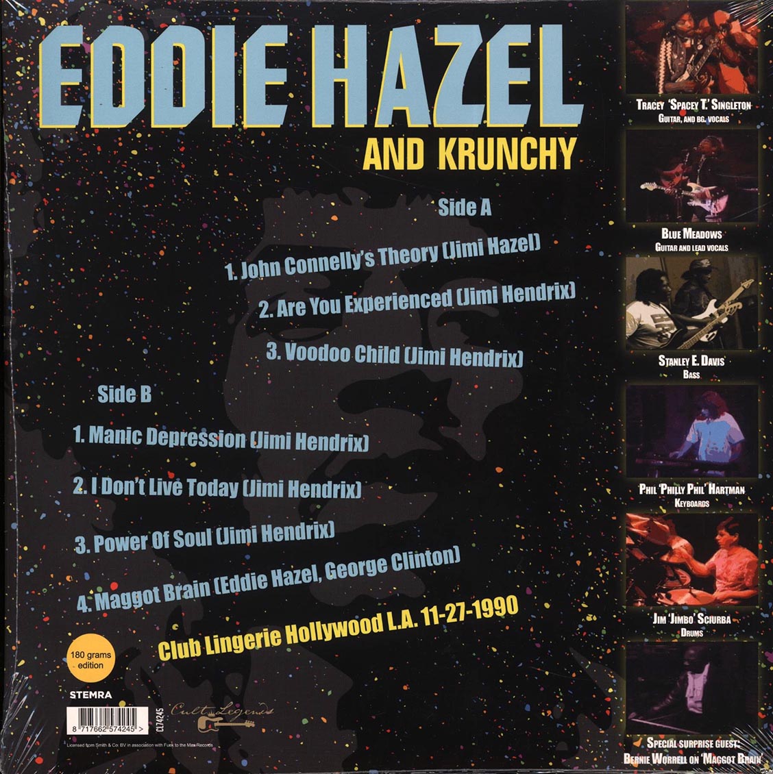 Eddie Hazel, Krunchy - A Night For Jimi Hendrix (yellow vinyl)