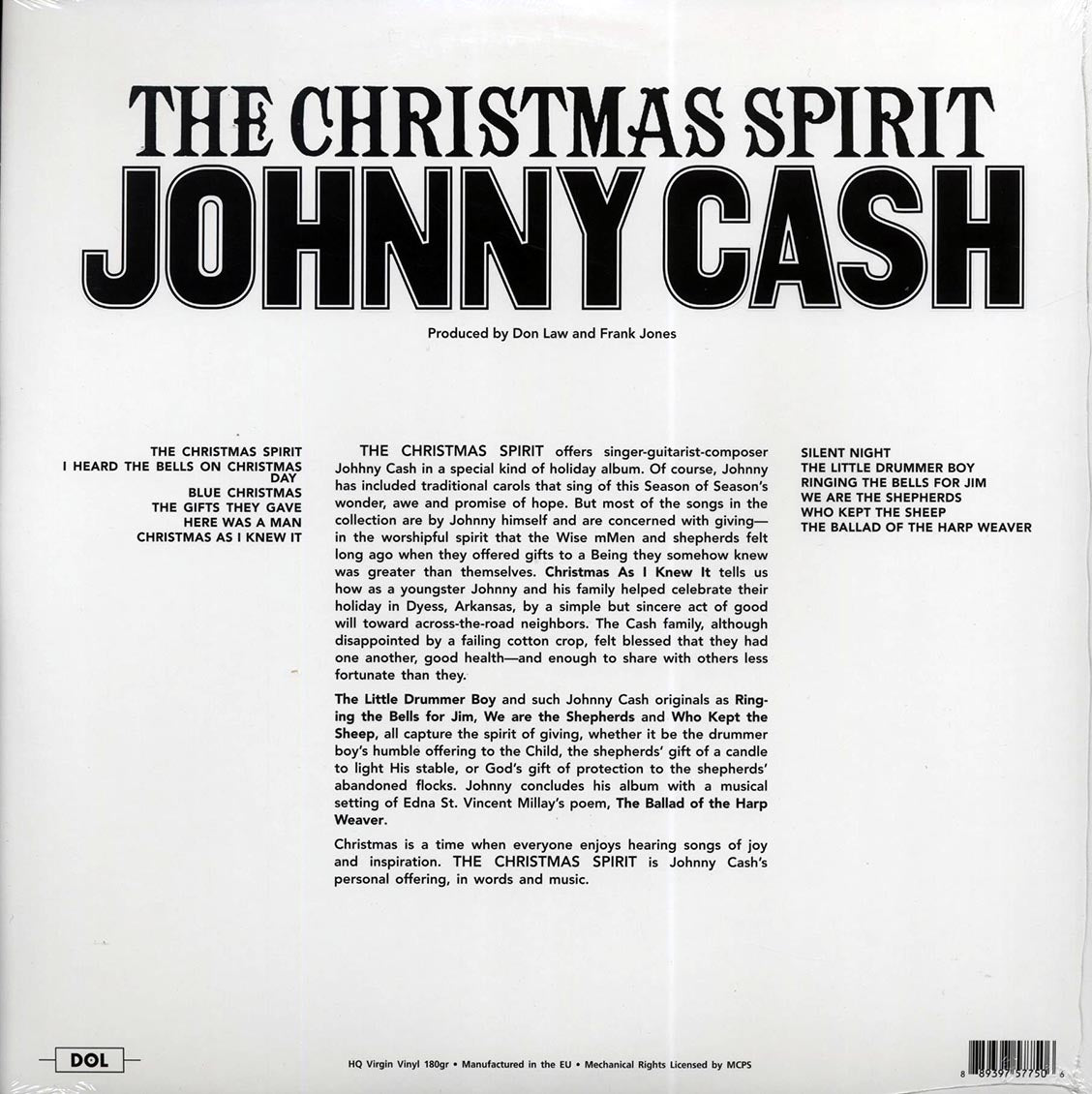 Johnny Cash - The Christmas Spirit (die-cut jacket) (180g) (red vinyl)