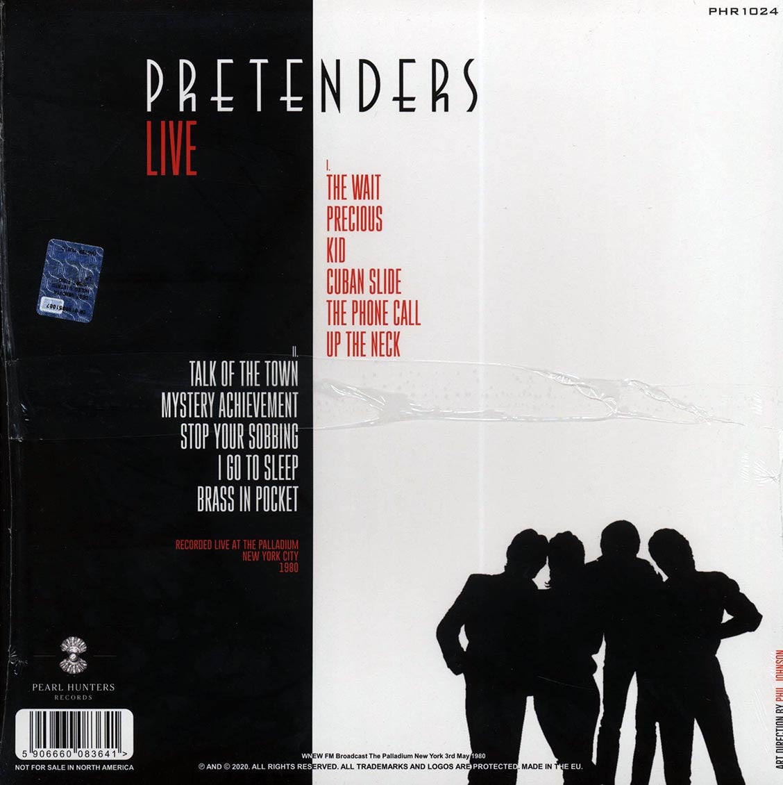 The Pretenders - Live Radio Broadcast: Palladium, NY, March 5th, 1980 (clear vinyl)