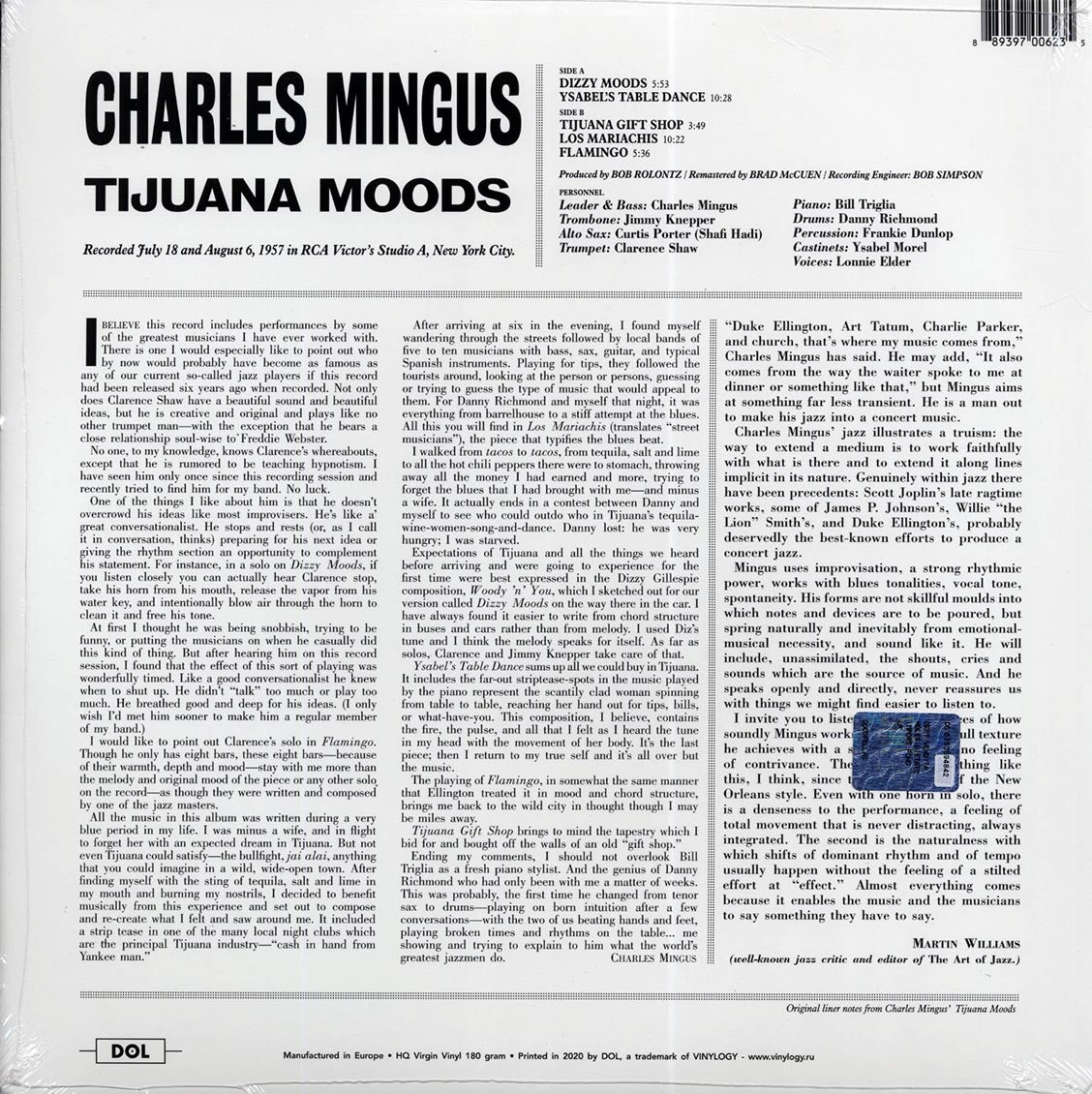 Charles Mingus - Tijuana Moods (180g) (blue vinyl)