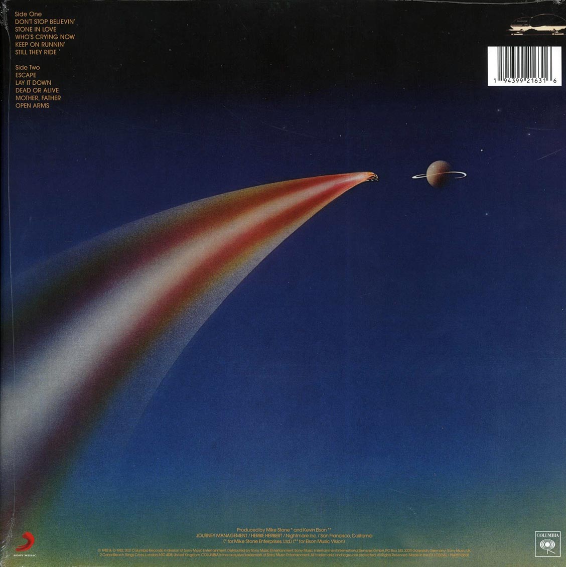 Journey - Escape (40th Anniv. Ed.) (180g)