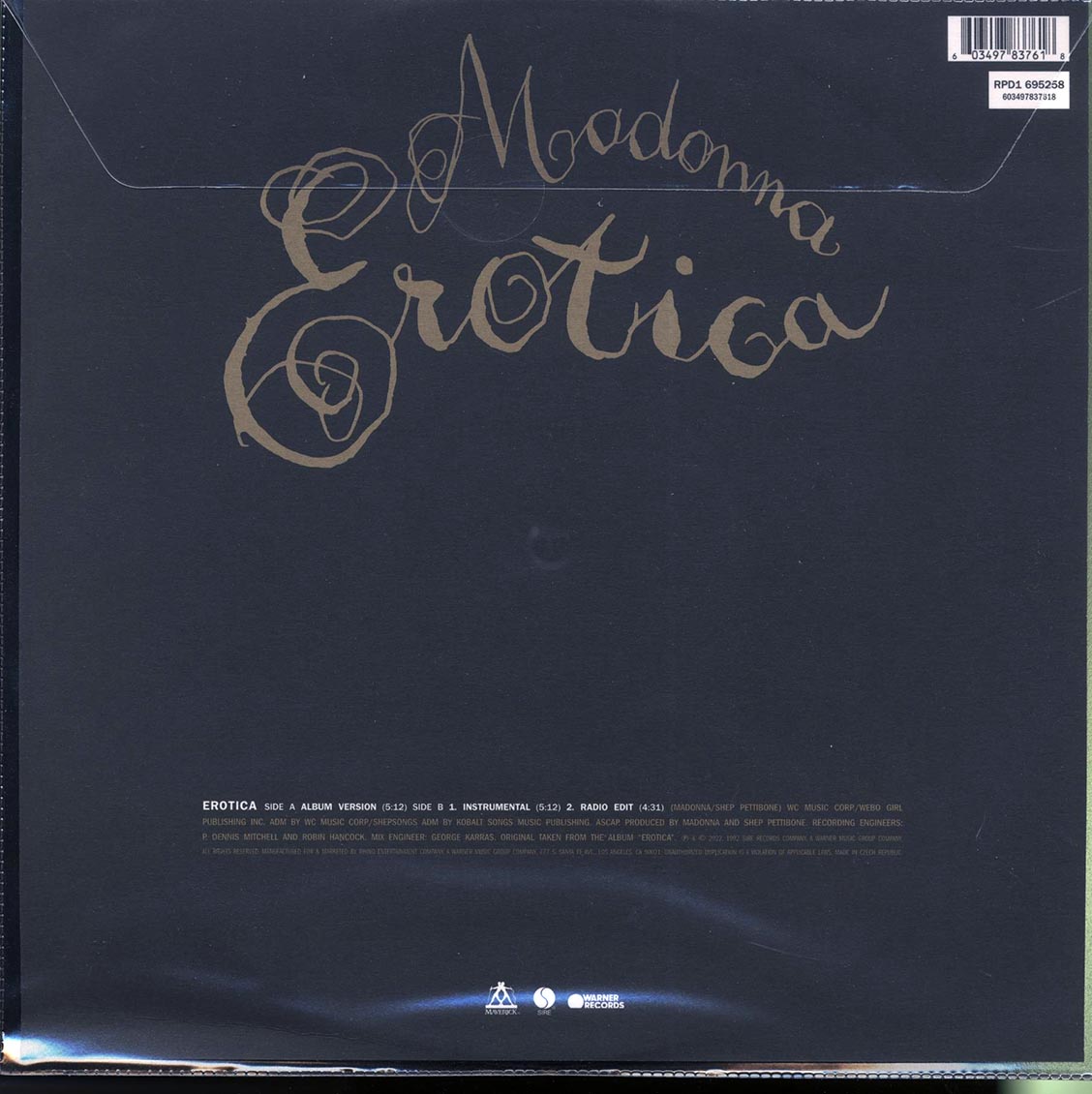 Madonna - Erotica (30th Anniv. Ed.) (ltd. ed.) (picture disc)