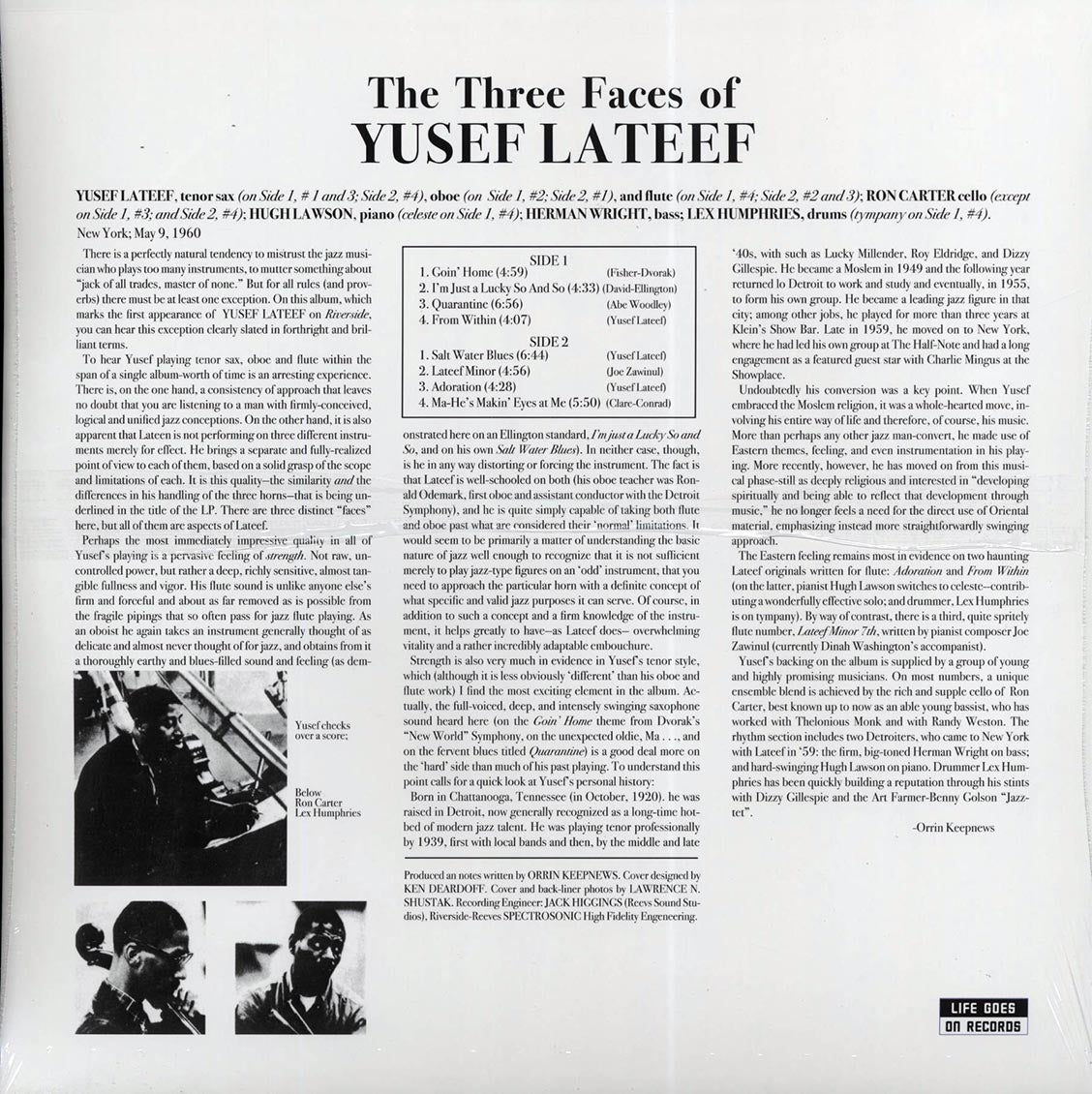 Yusef Lateef - The Three Faces Of Yusef Lateef (180g)
