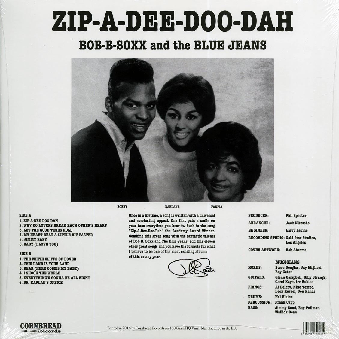 Bob B Soxx & The Blue Jeans - Zip-a-dee-doo-dah (incl. mp3) (180g) (remastered)