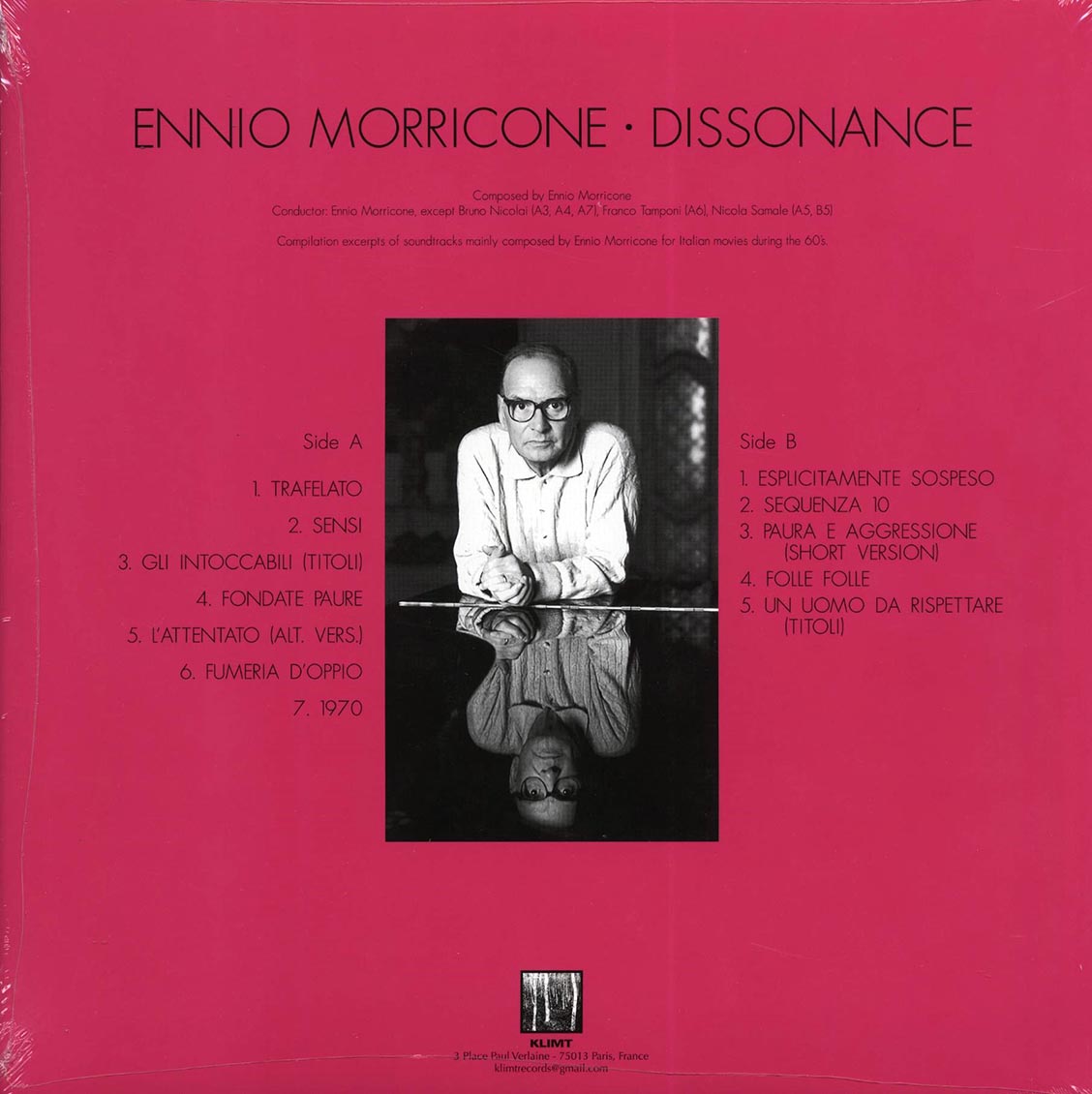 Ennio Morricone - Dissonance (ltd. 500 copies made) (blue vinyl)