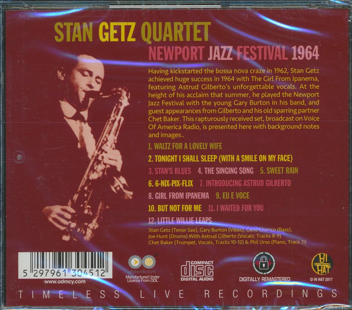 Stan Getz Quartet - Newport Jazz Festival 1964