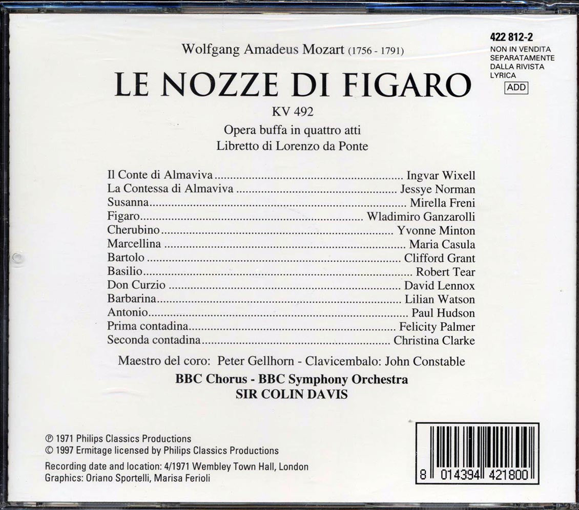Mozart - Le Nozze Di Figaro