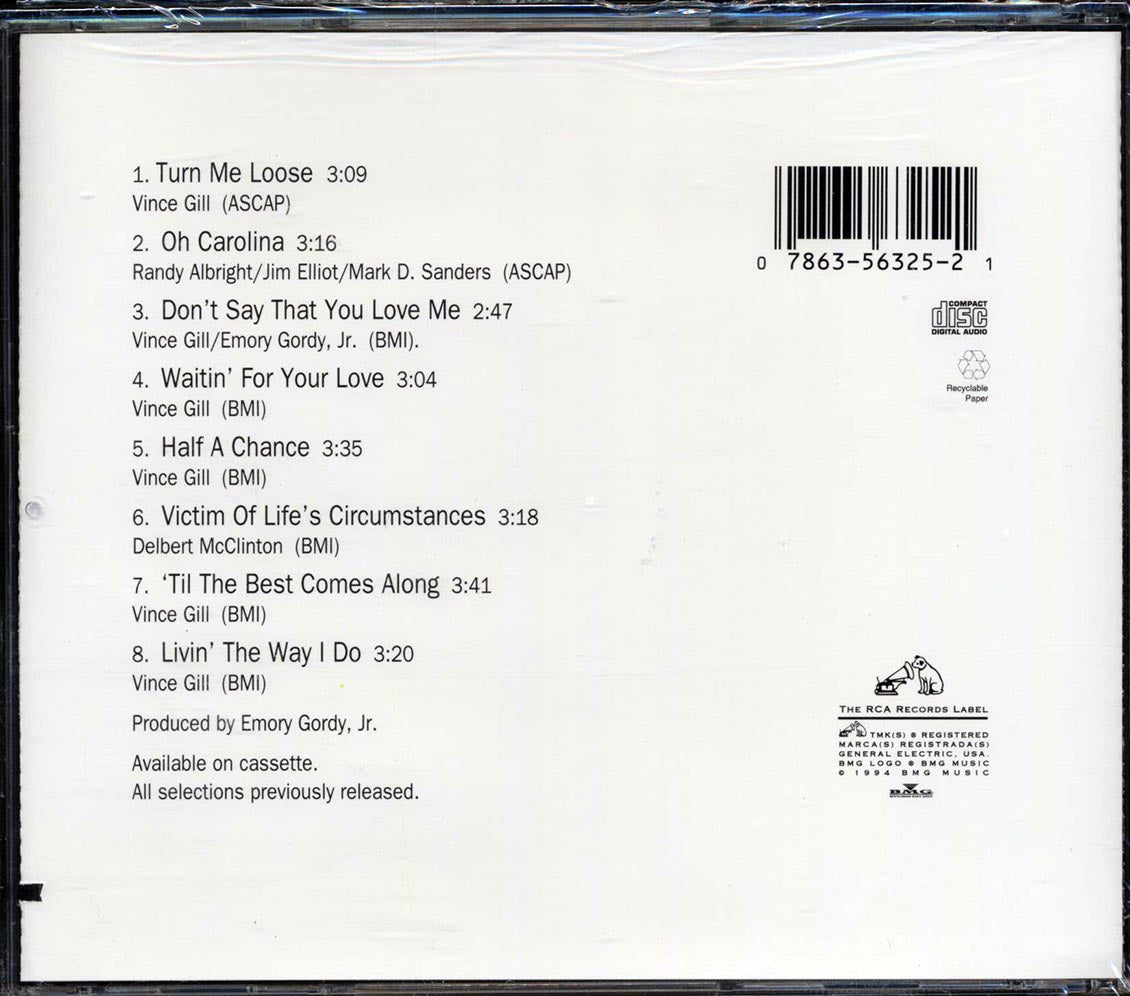 Vince Gill - Turn Me Loose (marked/ltd stock)