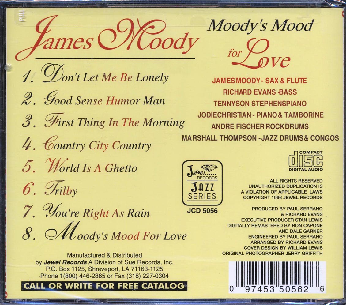 James Moody - Moody's Mood For Love