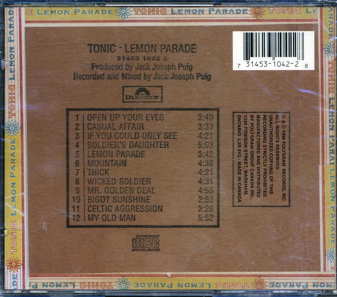 Tonic - Lemon Parade