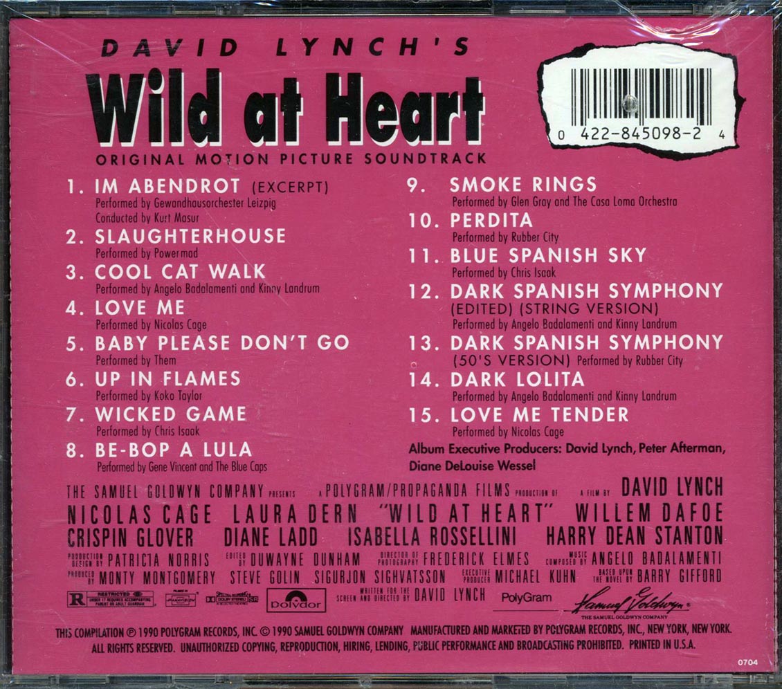 Various - David Lynch's Wild At Heart: Original Motion Picture Soundtrack