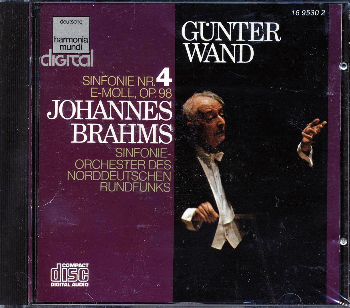 Gunter Wand, Sinfonieorchester Des Norddeutschen Rundfunks, Johannes Brahms - Sinfonie Nr. 4 E-Moll, Opus 98